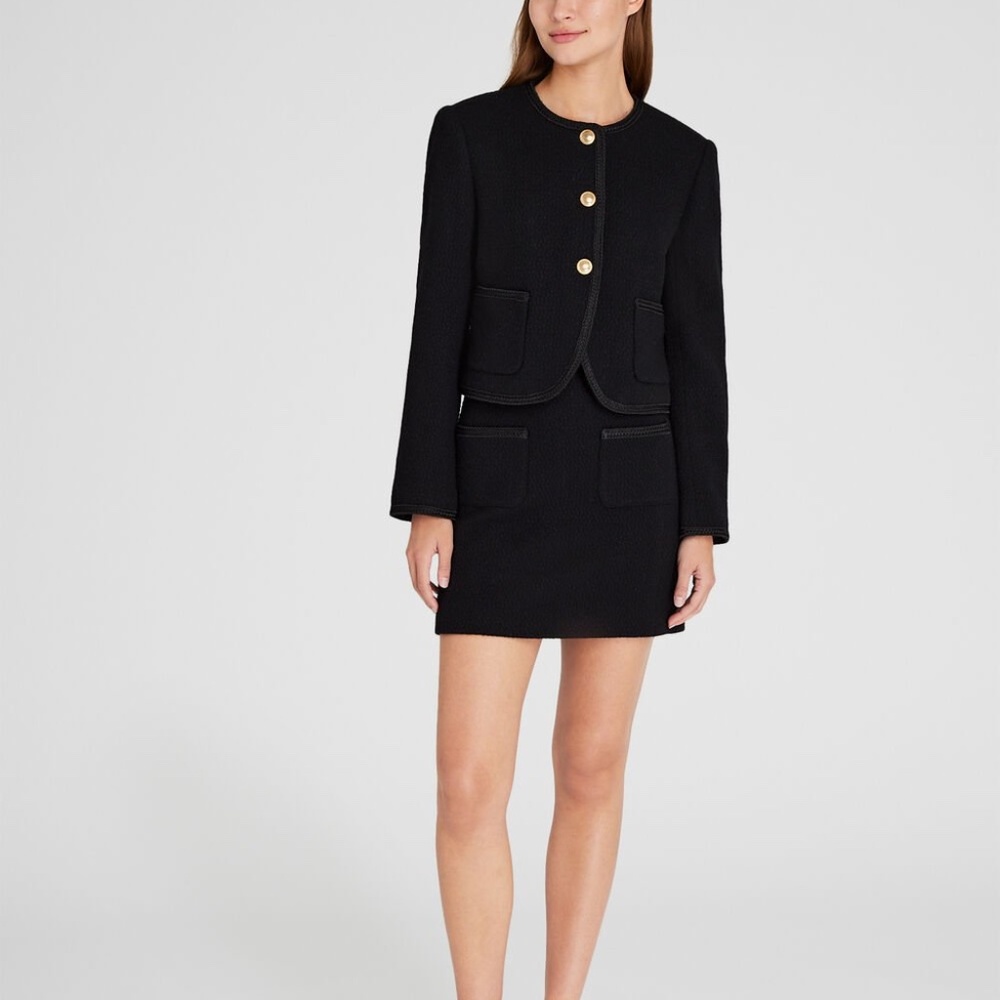 Tweed Mini Skirt - Brand New - NEVER WORN - Black